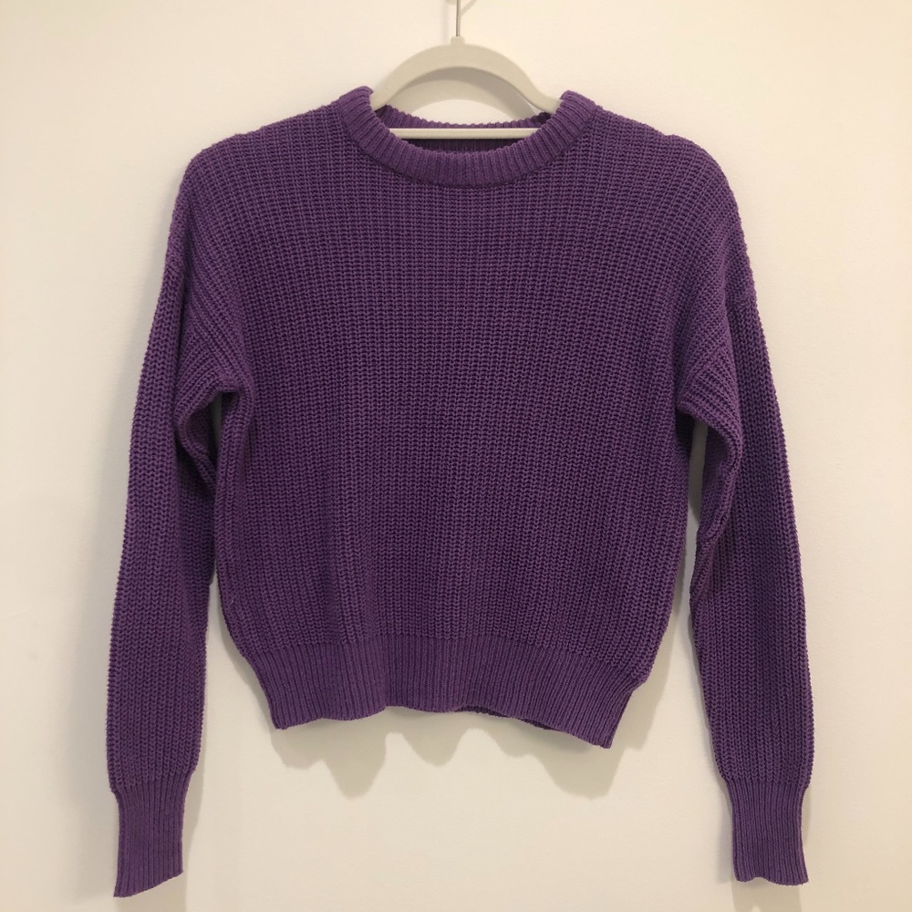 Purple Knit Sweater